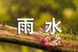 节气雨水句子