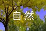 赞美自然的优美段落