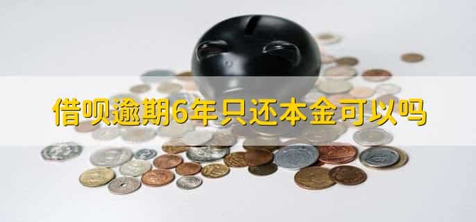 借呗逾期6年只还本金可以吗，不可以