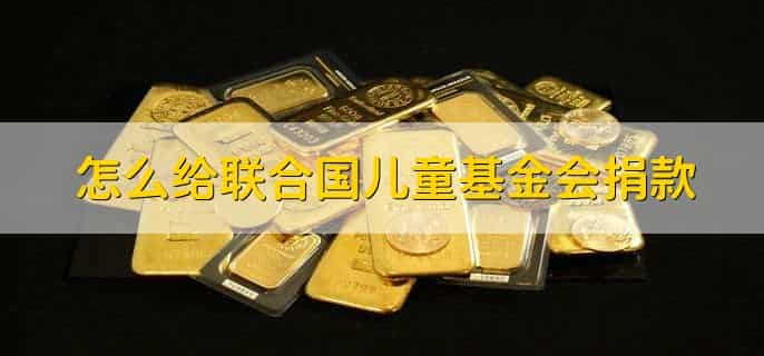 怎么给联合国儿童基金会捐款，简单四步可捐款