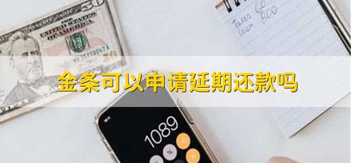 金条可以申请延期还款吗