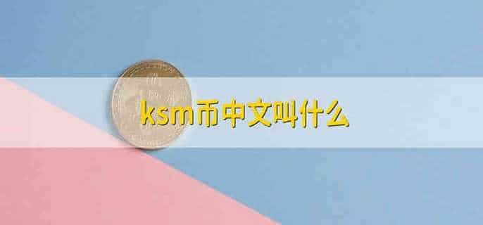 ksm币中文叫什么