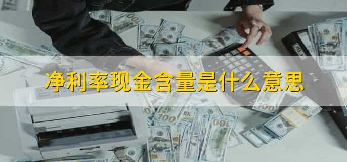 净利率现金含量是什么意思