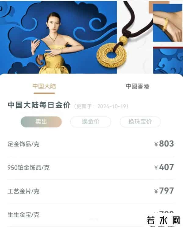 工行黄金价格