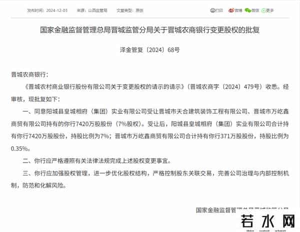 晋城市商业银行
