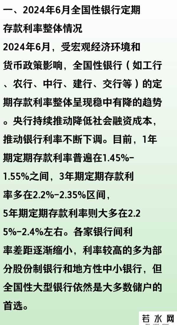 定期存款利息