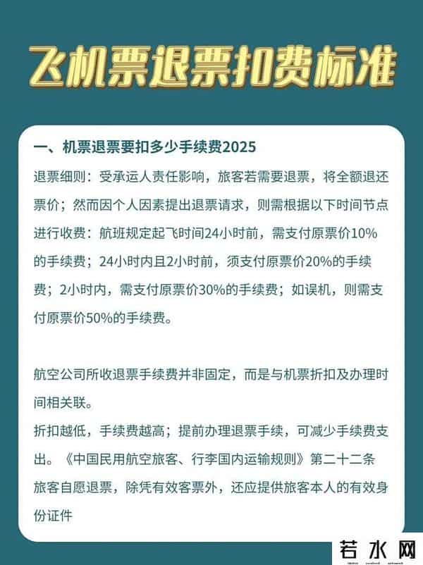 机票退票扣多少钱