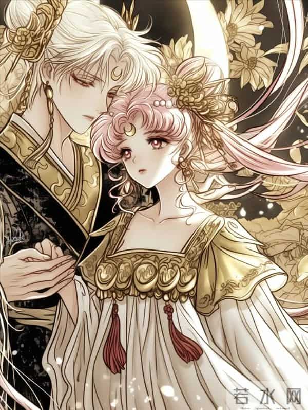 小小兔-sailor moon小小兔(月野兔·小淑女·倩妮迪)复古插画