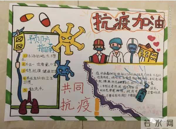 抗击疫情简笔画