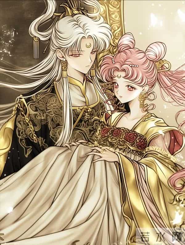 小小兔-sailor moon小小兔(月野兔·小淑女·倩妮迪)复古插画