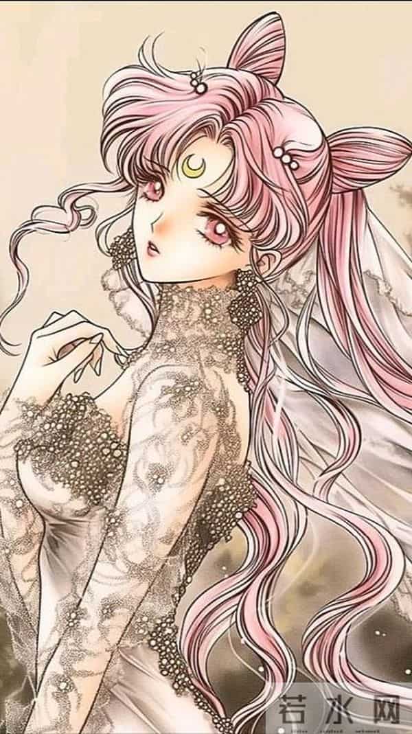 小小兔-sailor moon小小兔(月野兔·小淑女·倩妮迪)复古插画