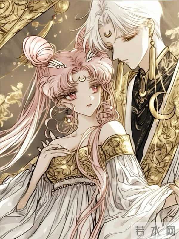 小小兔-sailor moon小小兔(月野兔·小淑女·倩妮迪)复古插画