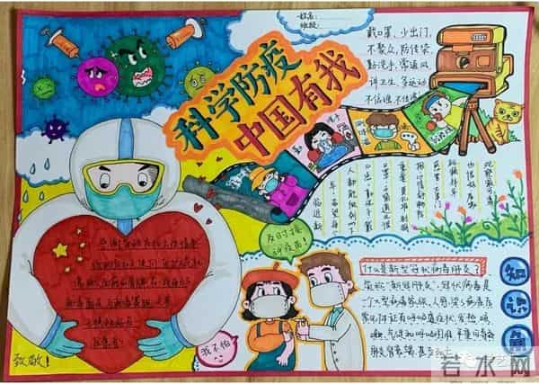 抗击疫情简笔画