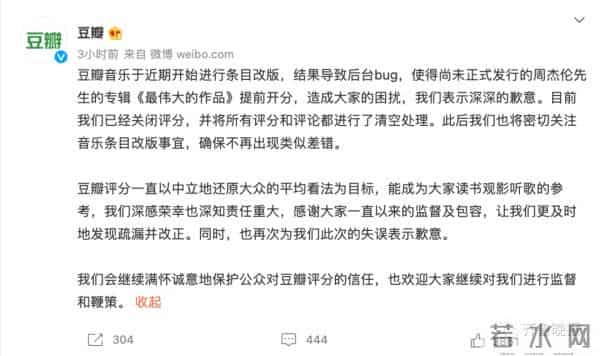 豆瓣关闭周杰伦新专辑评分