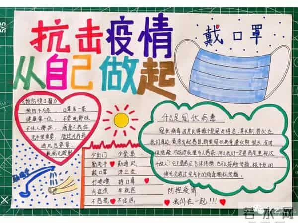 抗击疫情简笔画