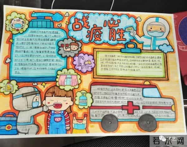 抗击疫情简笔画