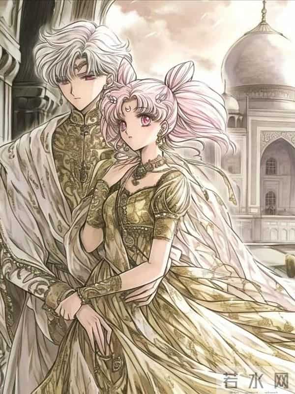 小小兔-sailor moon小小兔(月野兔·小淑女·倩妮迪)复古插画