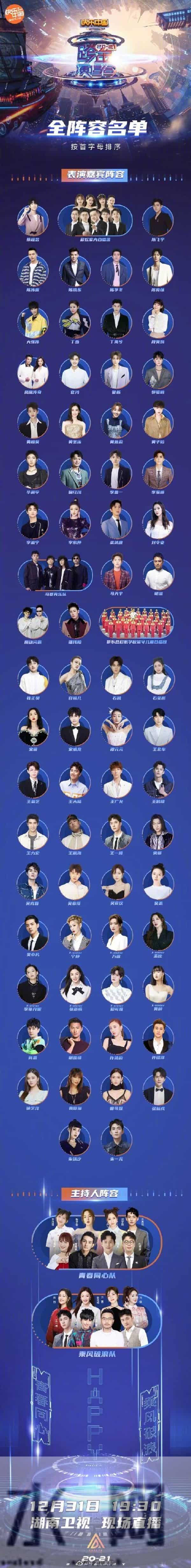 2021跨年-2021跨年晚会节目单来了 你想看哪一台？