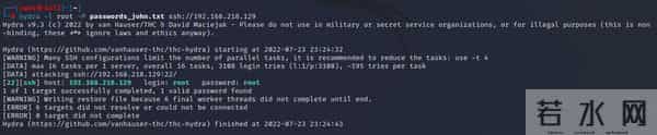 hydra-密码暴力破解工具：hydra