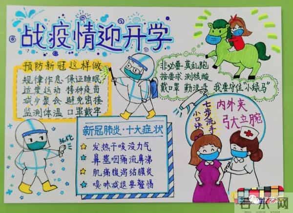 抗击疫情简笔画