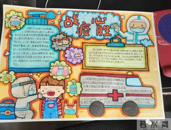 抗击疫情简笔画