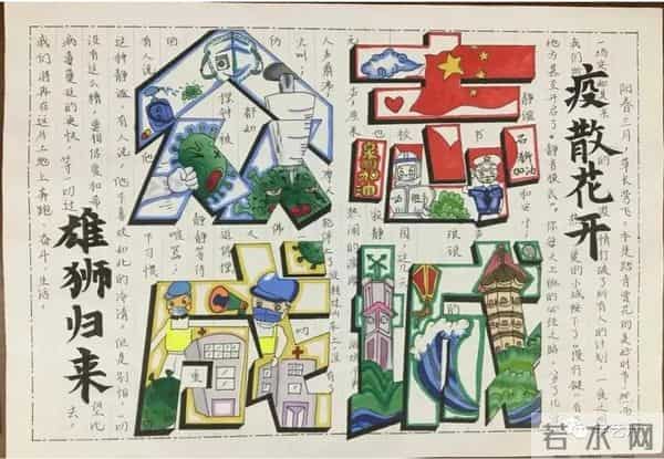 抗击疫情简笔画