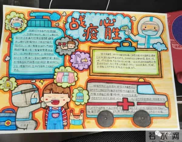 抗击疫情简笔画
