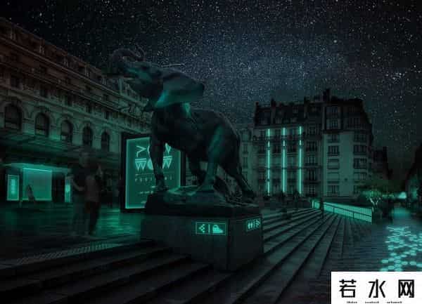 发光树,《阿凡达》里的「生物发光树」成真了!这个小镇的赛博路灯不简单