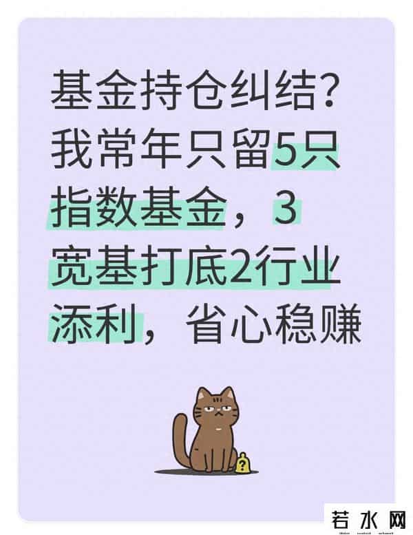 基金持仓纠结？我只留5只指数基金，3宽基打底2行业添利省心稳赚