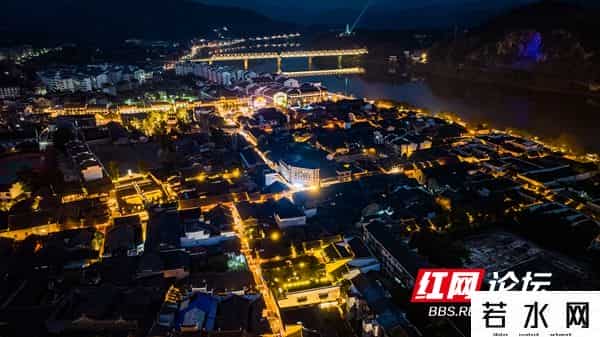 江影沉浮动漫,古城新韵！黔阳古城：青山明月不曾空