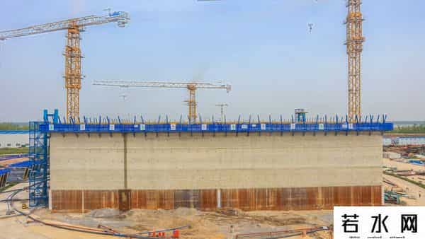 首次下沉,汉南长江大桥南锚碇沉井首次下沉顺利到位