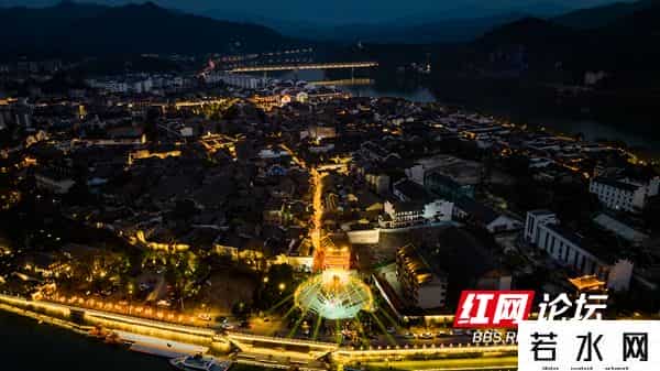 江影沉浮动漫,古城新韵！黔阳古城：青山明月不曾空