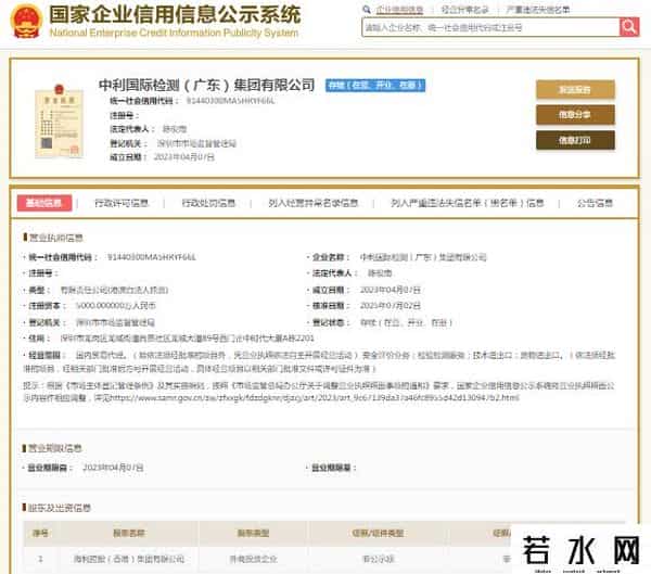 因这项违法行为，中利国际检测被罚款、没收违法所得