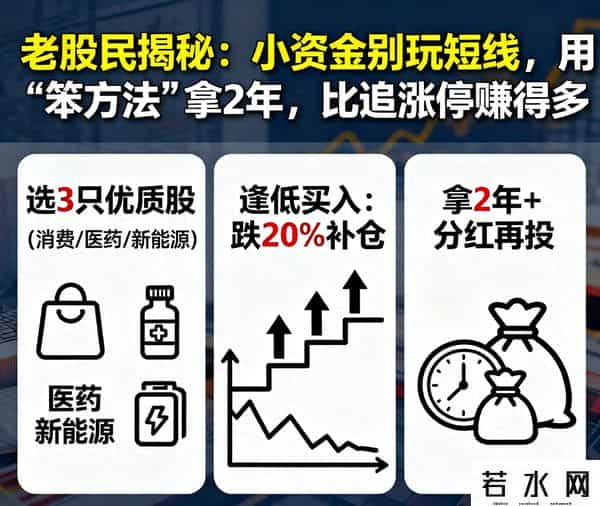 老股民揭秘：小资金别玩短线，用笨方法拿2年，比追涨停赚得多