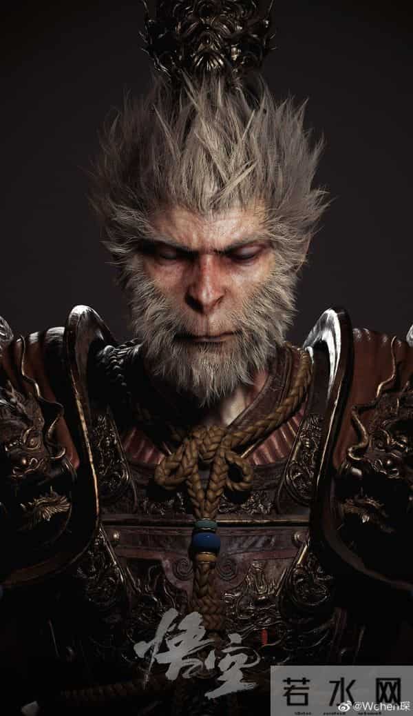 斗战神是3d的吗,《黑神话：悟空》主角3D模型图公布