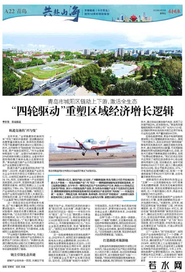 青岛市城阳区：“四轮驱动”重塑区域经济增长逻辑