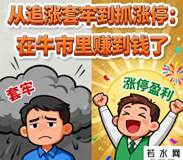从追涨套牢到抓涨停：我靠“锤子线买，上吊线卖”，在牛市里稳赚