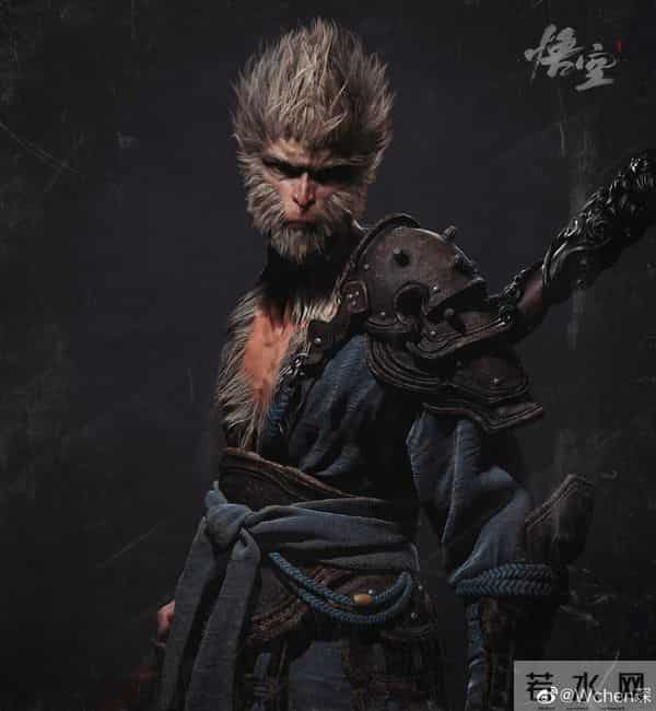 斗战神是3d的吗,《黑神话：悟空》主角3D模型图公布