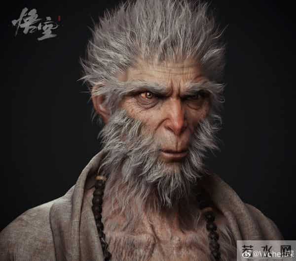 斗战神是3d的吗,《黑神话：悟空》主角3D模型图公布