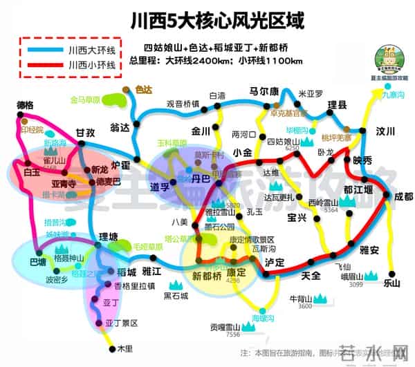 云南旅游路线图