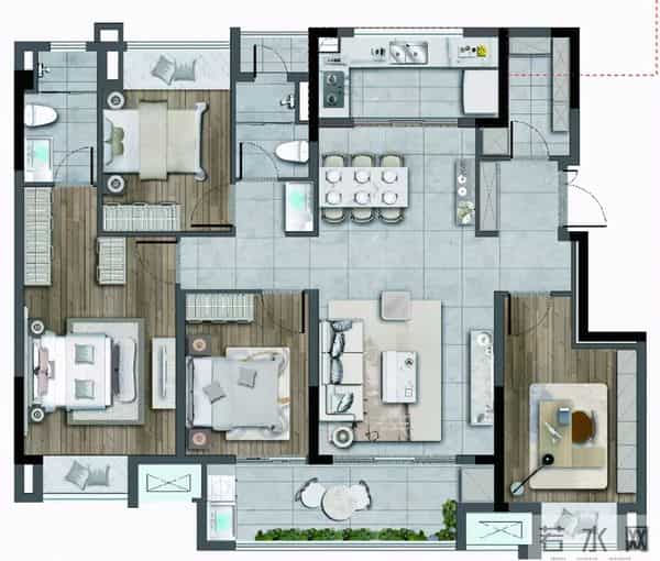 四房:讲真!一步到位的小四房,真的戳中了很多家庭的心