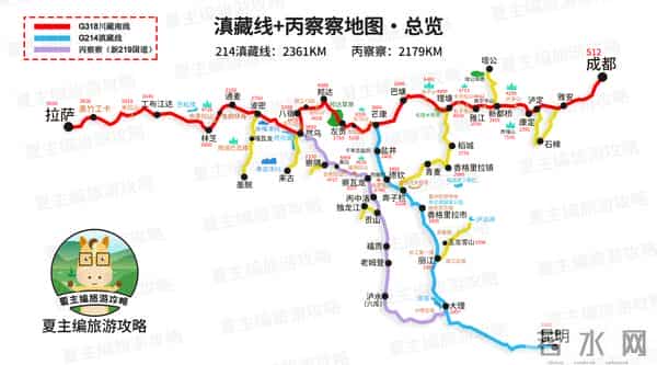 云南旅游路线图