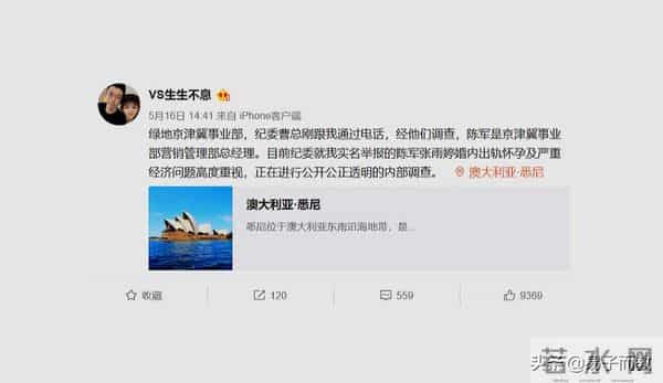 张某婷：绿地集团陈某被举报，张某婷留学身份被曝光，期间被爆家暴和索赔