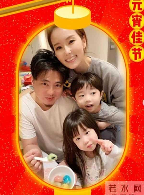 林湘萍：43岁林湘萍近照宛如少女，比小3岁老公显年轻，一对子女乖巧可爱