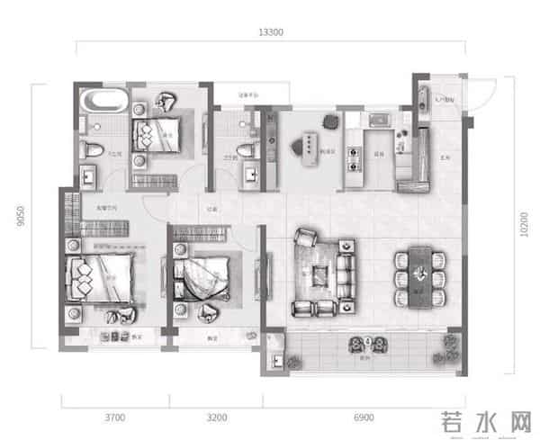四房:讲真!一步到位的小四房,真的戳中了很多家庭的心