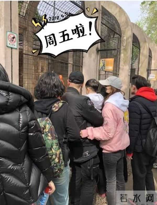 动物园偶遇黄晓明