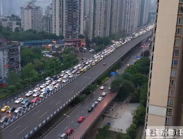 重庆嫩雀儿：直击重庆第一个限行+限号工作日交通路况！网友：被堵到怀疑人生