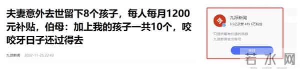 夫妇身亡留下的8孩有很多人想领养