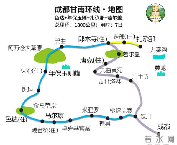 云南旅游路线图