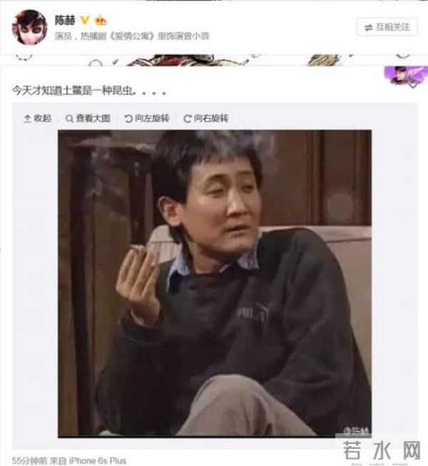 陈赫发土鳖微博